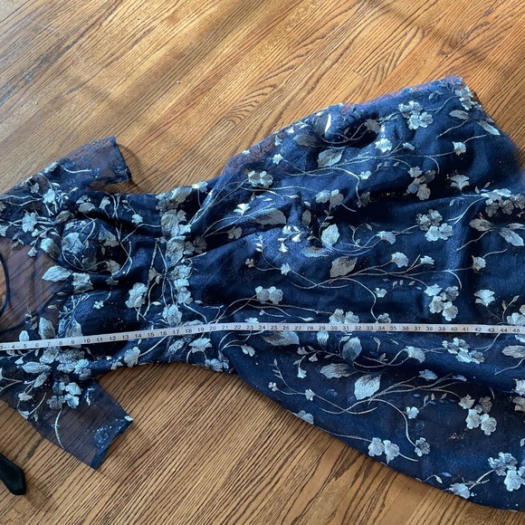 Teri Jon by Rickie Freeman Embroidered Tulle Tea Dress size 10 - Picture 11 of 11